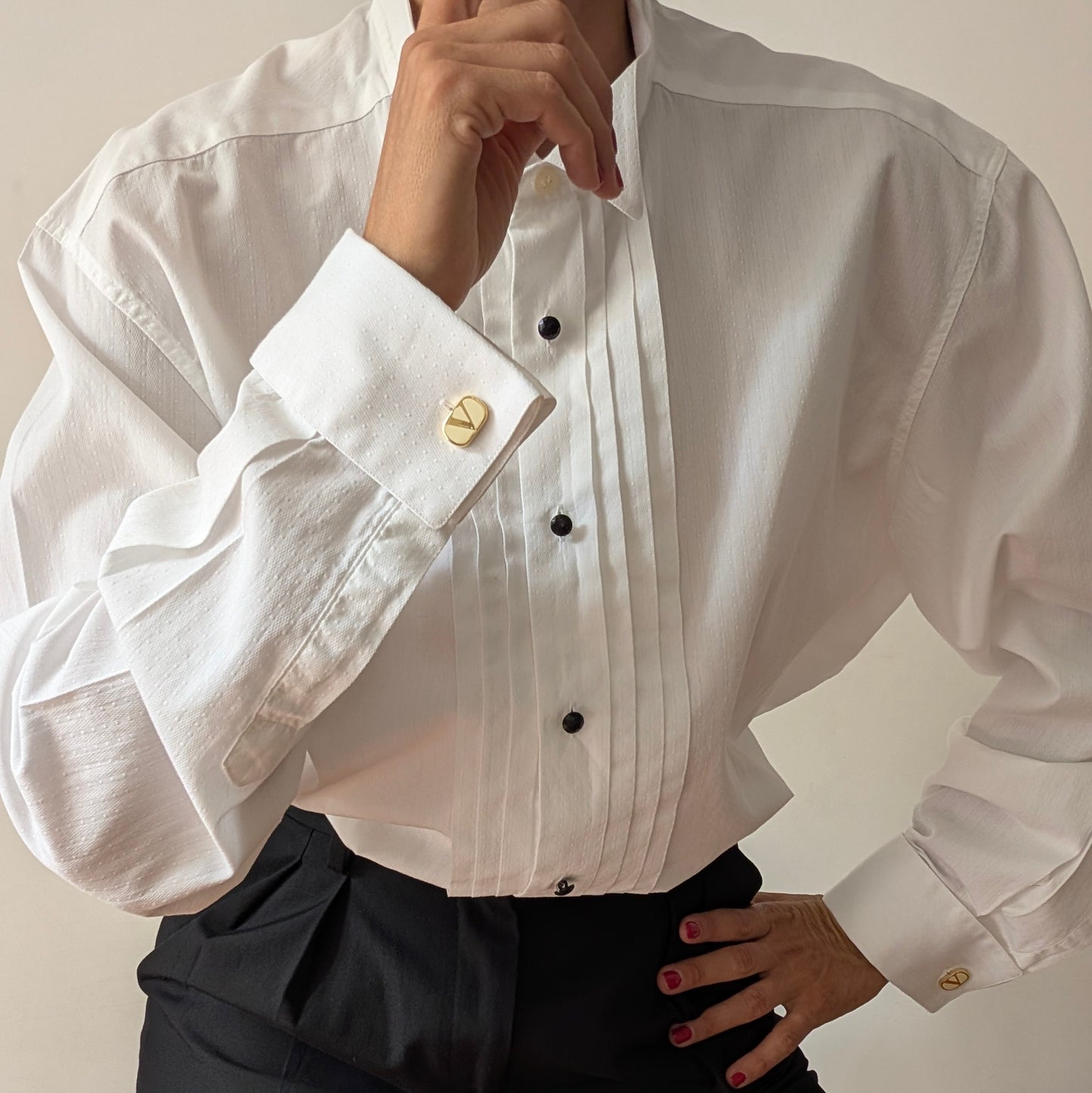 Camicia smoking gemelli Valentino #5