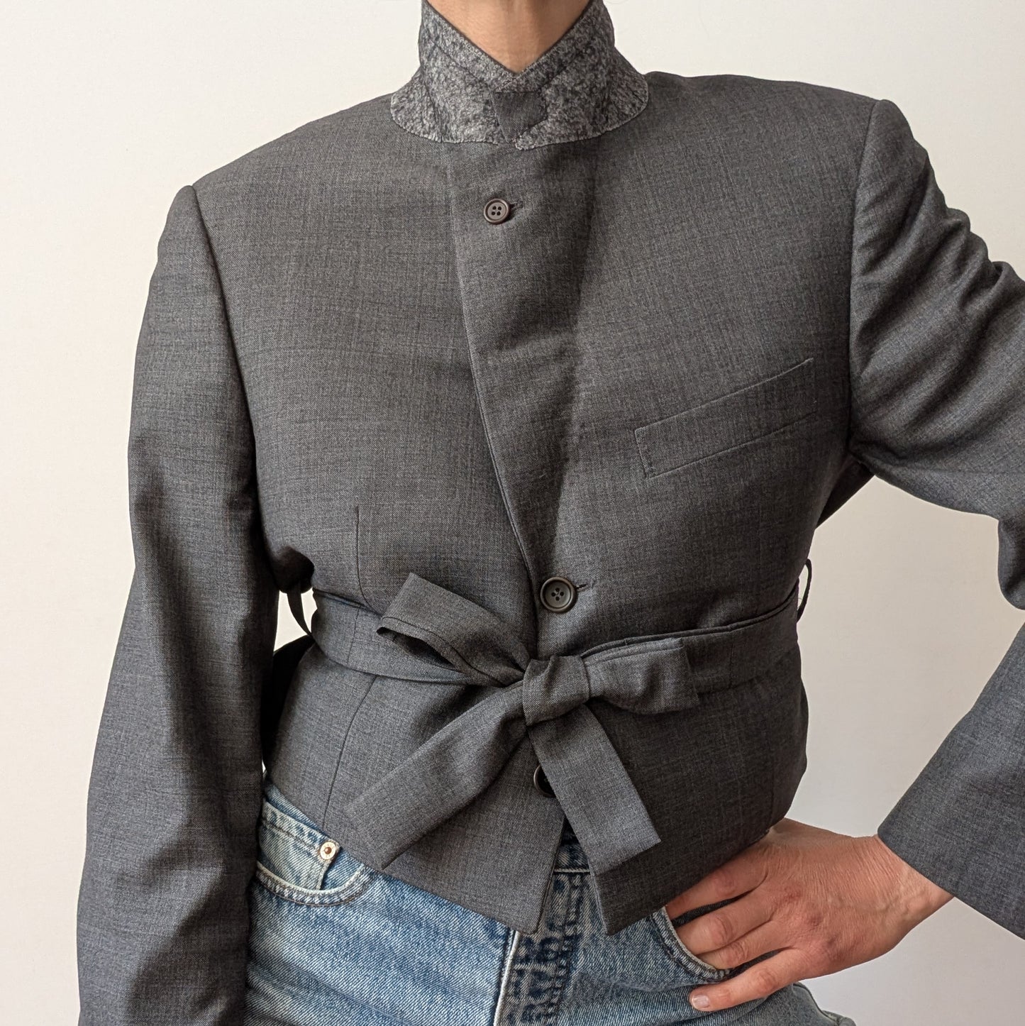Cropped blazer #13