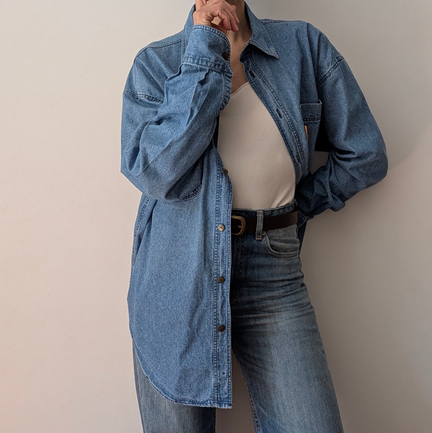 Camicia jeans Trussardi