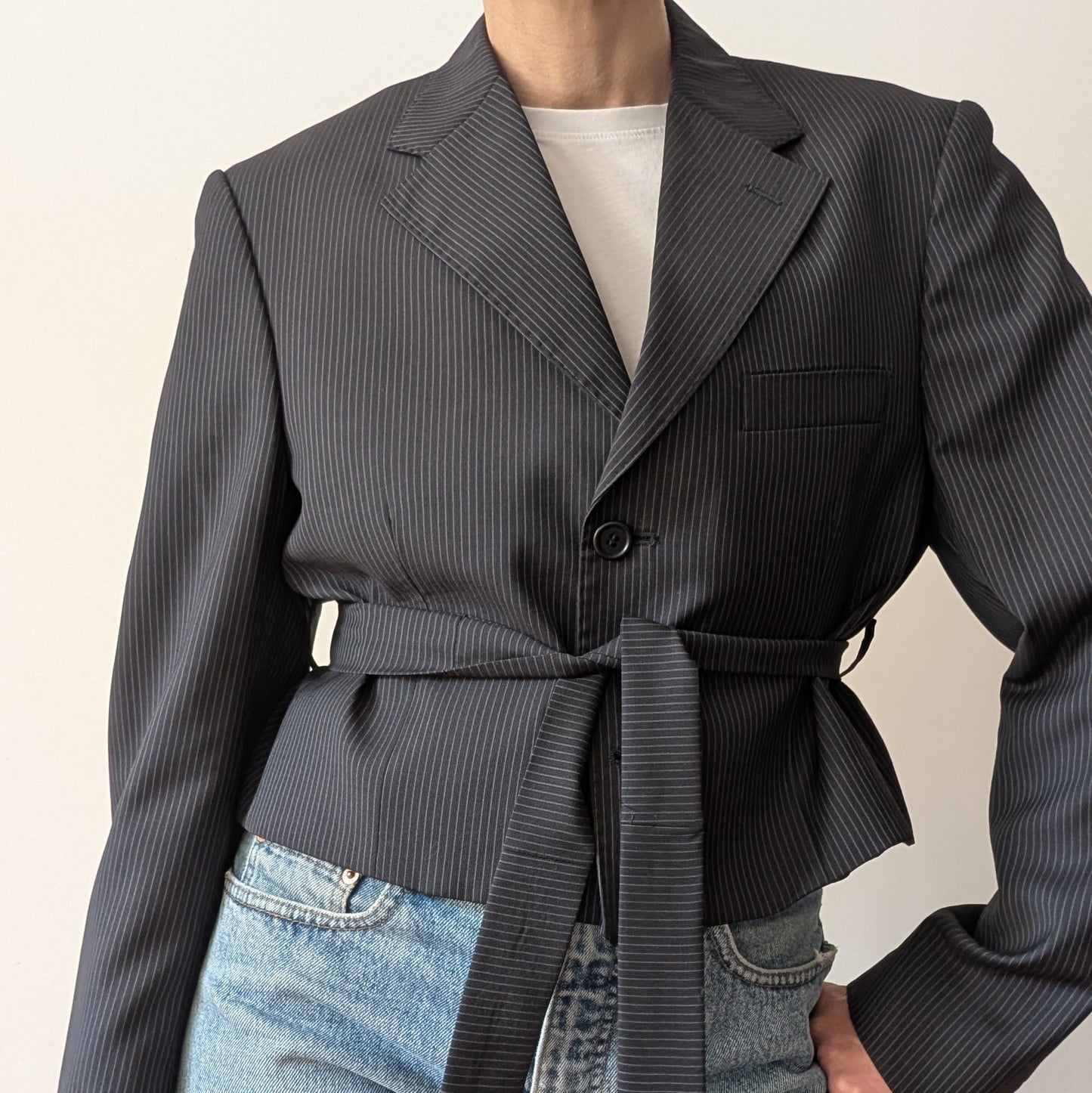 Cropped blazer #10